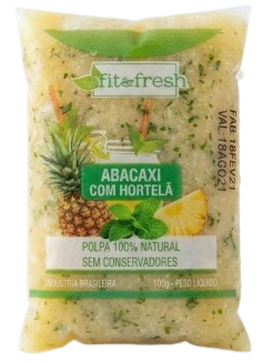 Abacaxi com hortelâ
